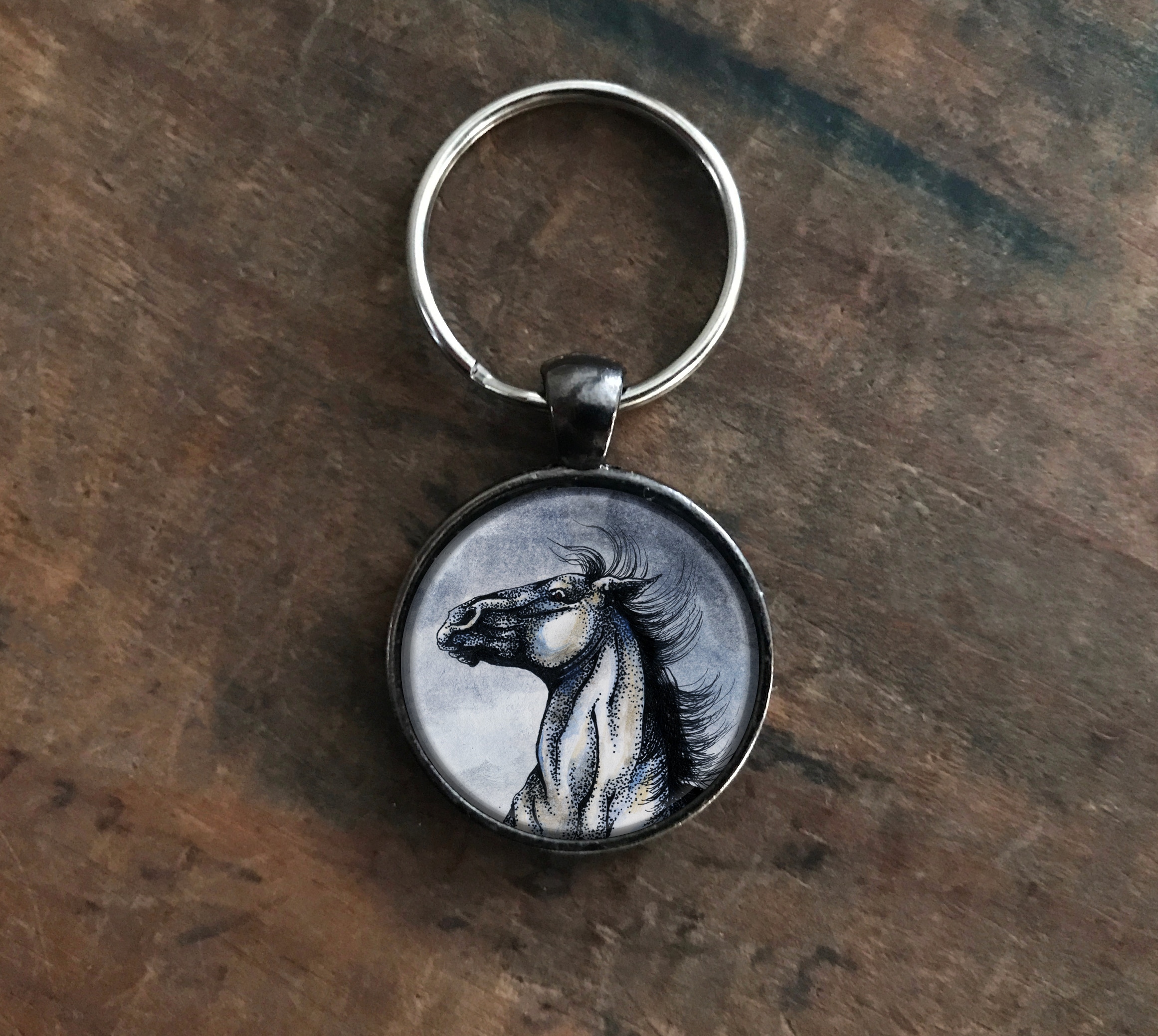 Wild Horse Pendant Keychain