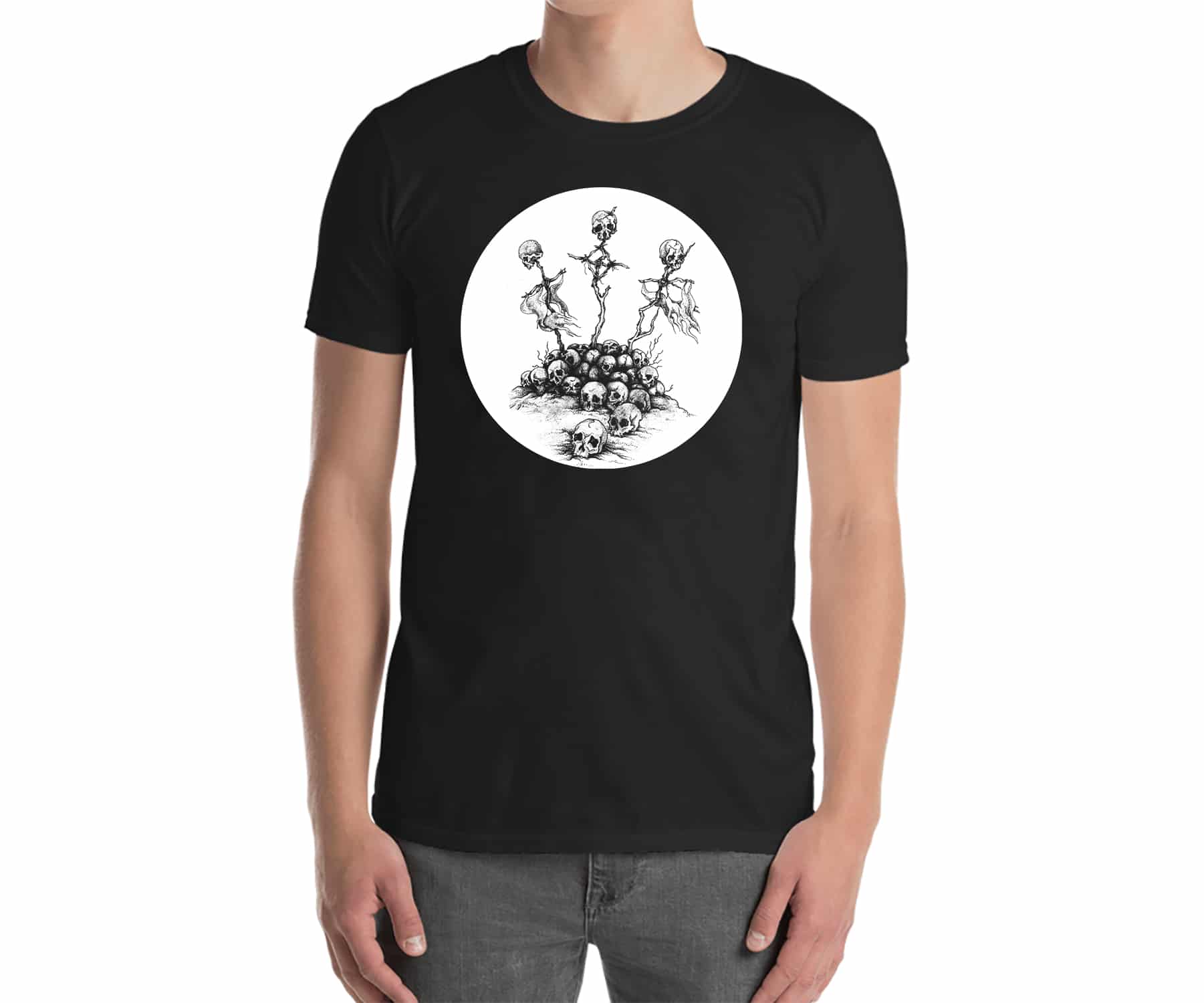 Skulls on Crosses Shirt - Wailing Wizard