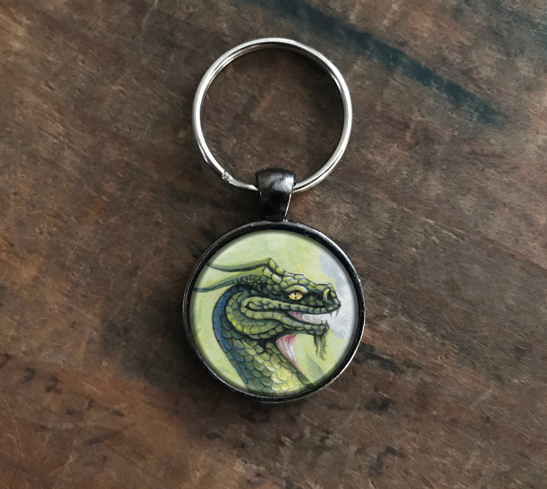 Green Dragon Keychain