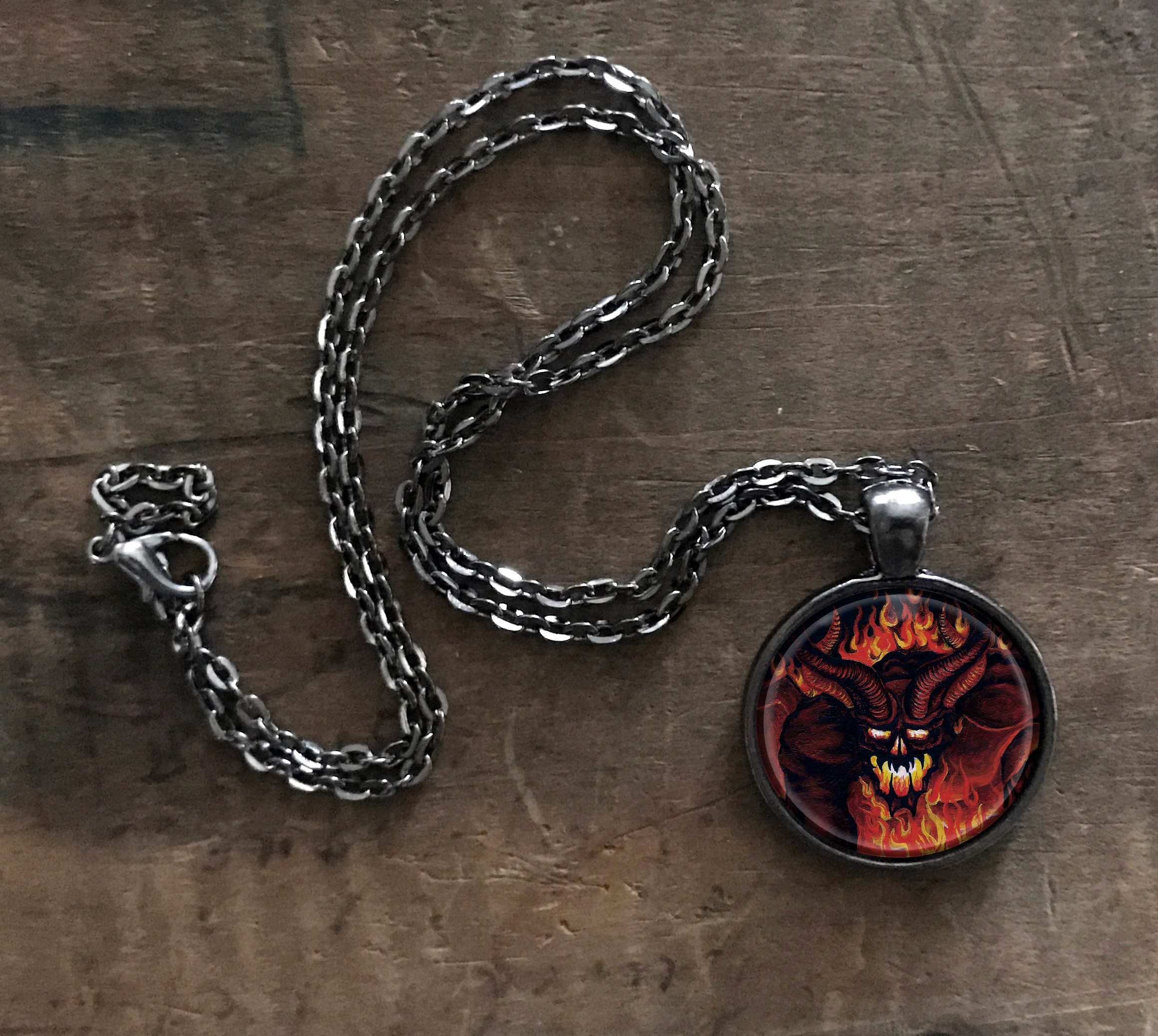 Demon Pendant Necklace