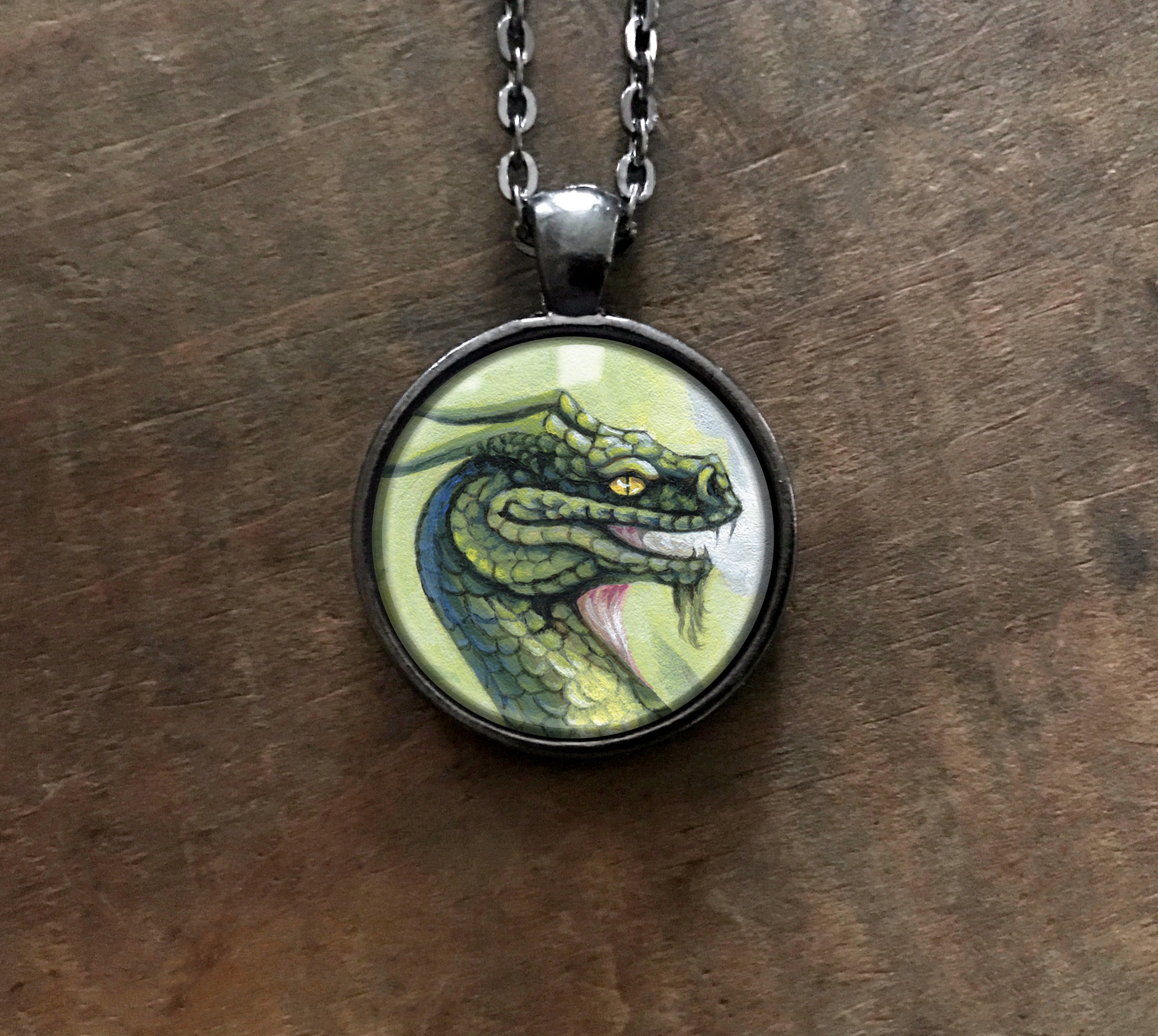 Green Dragon Necklace