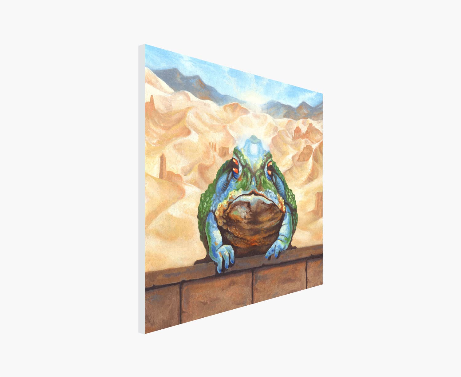 Magical Desert Toad Canvas Print by Rebecca Magar - Wailing Wizard